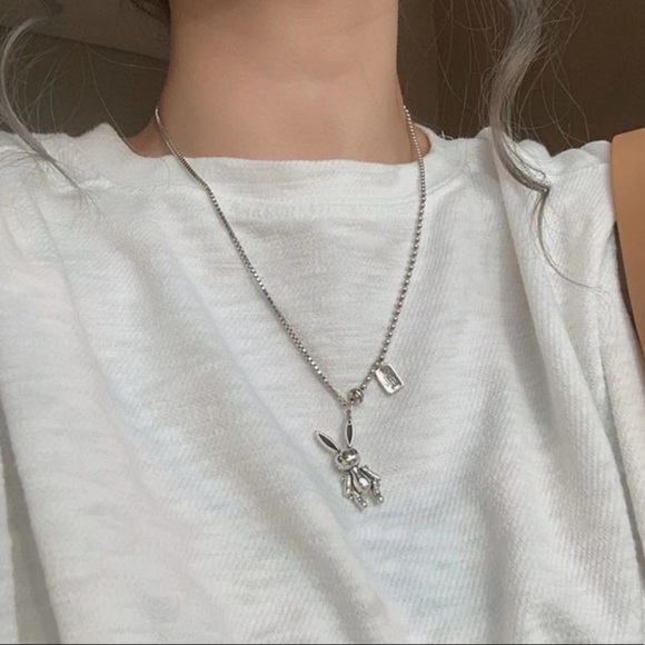 New 925 Sterling Silver Rabbit Necklace - Picture 6 of 6